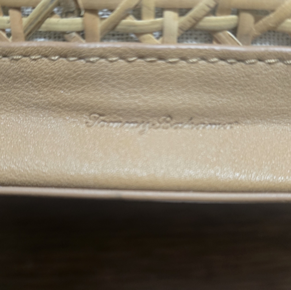 Tommy Bahama Bucket Rattan Purse Drawstring Insert Crossbody Shoulder Bag - Picture 3 of 13
